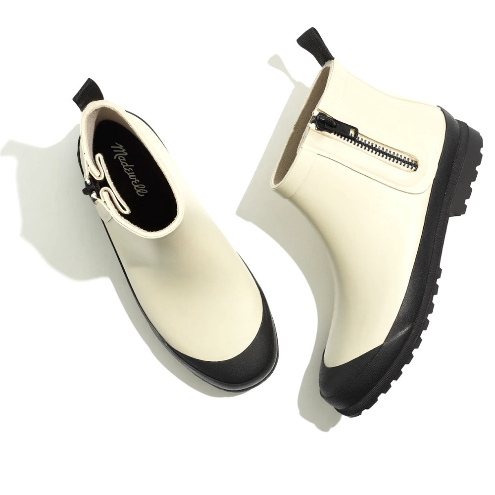 Madewell The Zip-up Lugsole Rain Boot